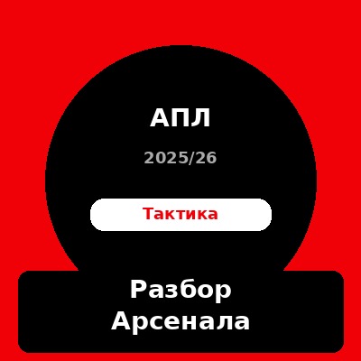 Тактический разбор — Арсенал